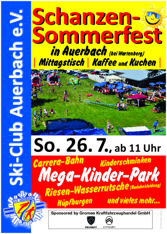 Sommerfest mit Kinder-Mega-Park